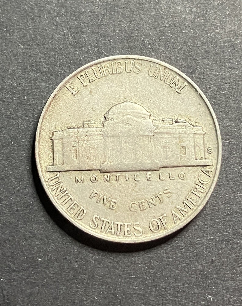 1940 S 5c Jefferson nickel