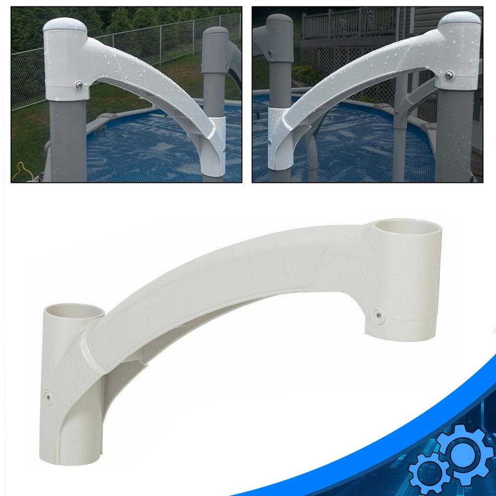 White Short Handrail Replace For Above Ground Swimming Pool Step