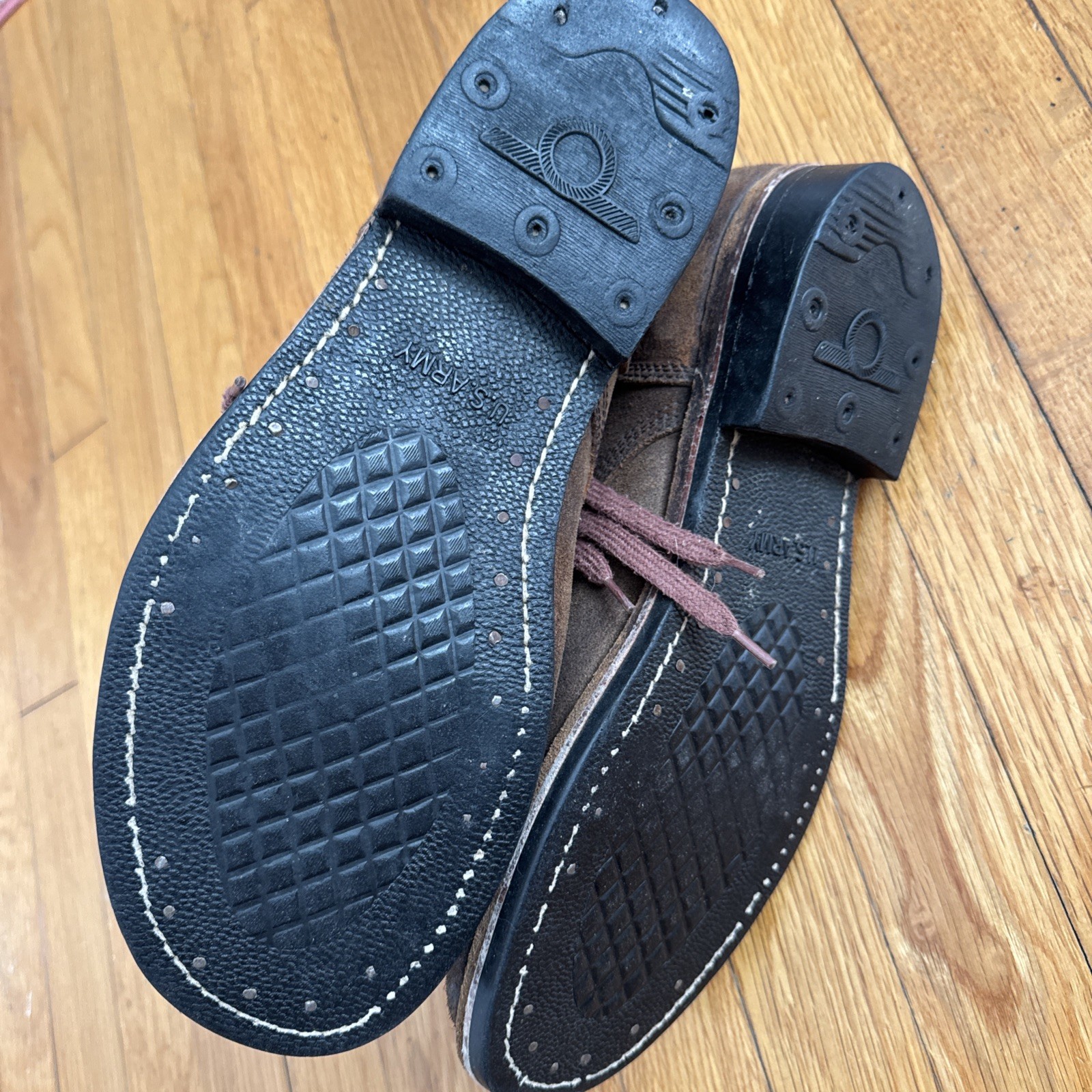 WWII US ARMY INFANTRY COMBAT FIELD "ROUGH OUT" SERVICE BOOTS-SIZE 12