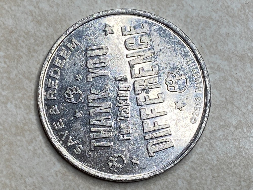 Pawsitive Performance Amusement Arcade trade Token T5637