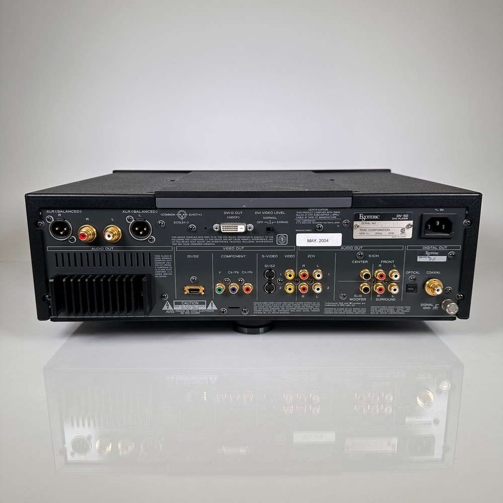 Esoteric DV-50 CD Audio DVD Player Remote; AS-IS