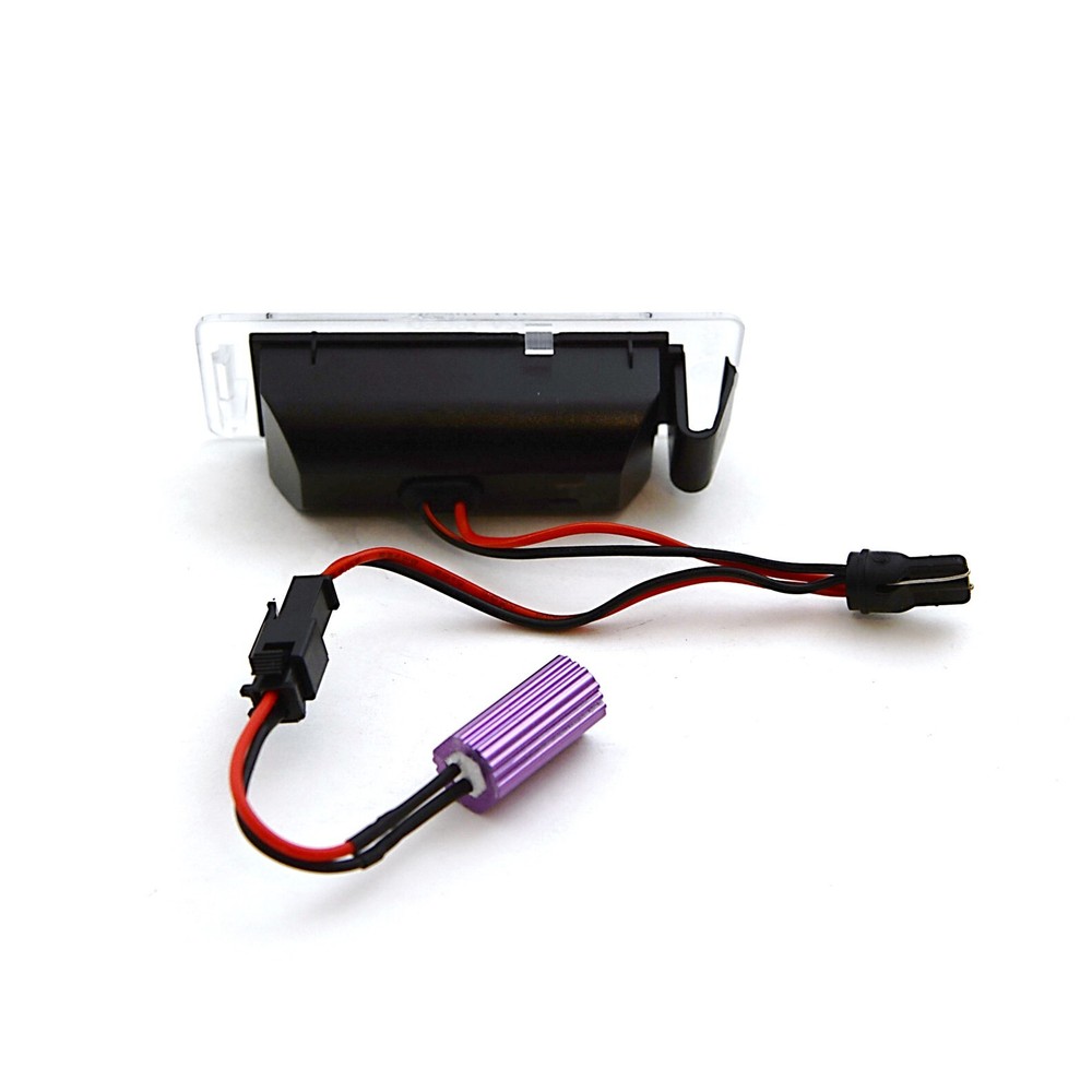 White LED Light Rear License Plate Frame Bulbs Pair Fits: 2010-2013 Chevy Camaro