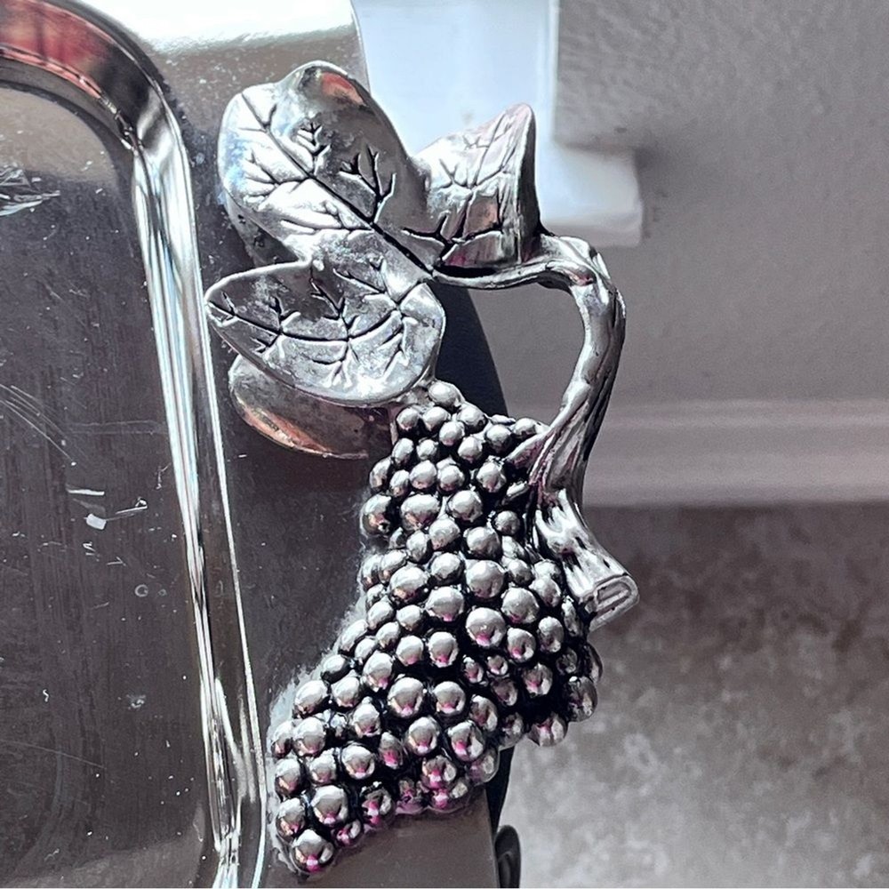 Godiger Vintage Silver-plated Grape cluster Serving Tray