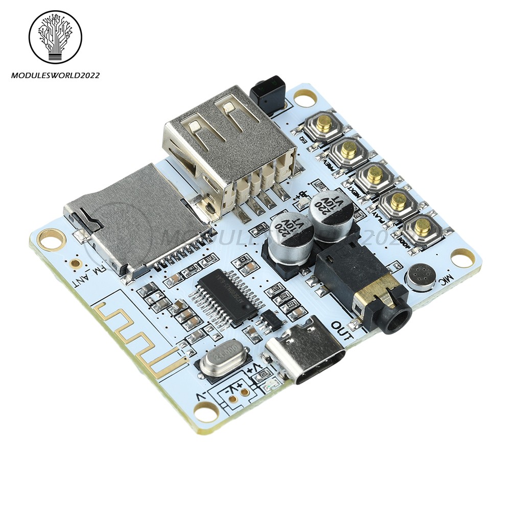 Bluetooth 5.4 Audio Receiver Board MP3 Lossless Decoder Decoding Module Type-C