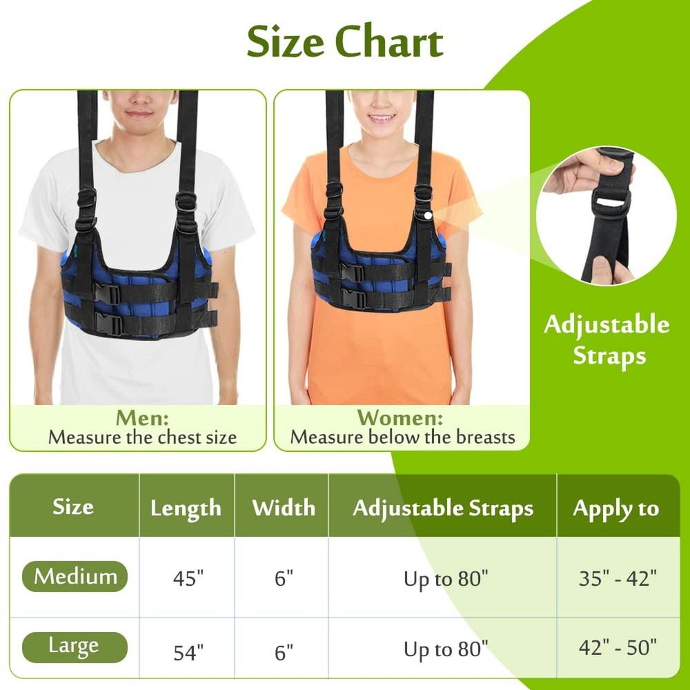 Mybow Back Stretcher Harness for Spinal Decompression, Lumbar Traction Belt &...