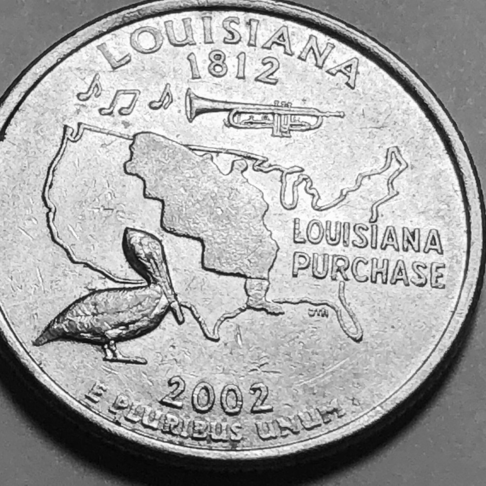 2002 D Louisiana Statehood quarter