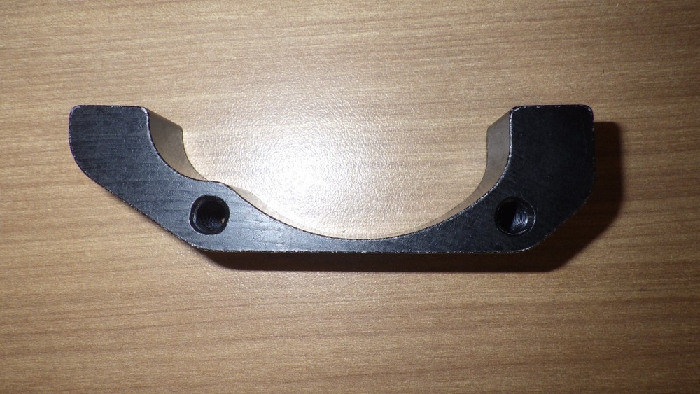 HAYES DISK BRAKE ADAPTER FRONT OLD BOXXER MOUNT, BLACK