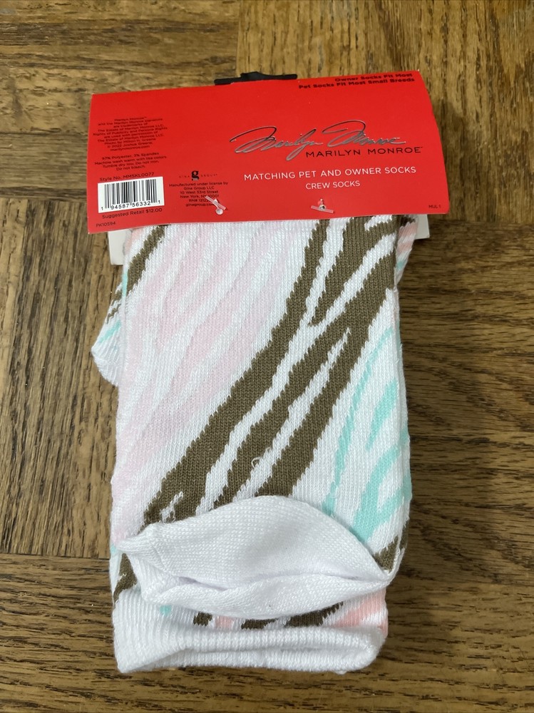 Marilyn Monroe Matching Sock Set For Pet And Owner