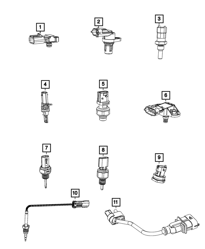 Genuine Mopar Air Temperature Sensor 68211210AA
