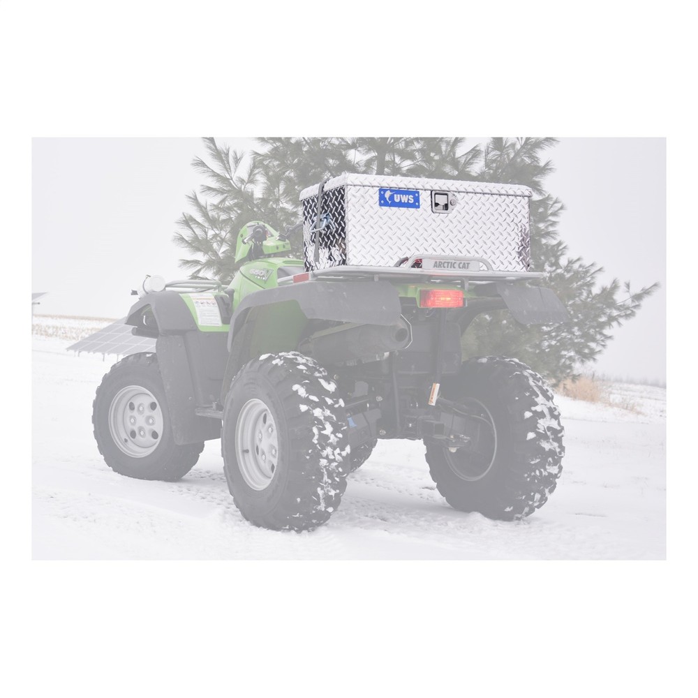 UWS EC20001 Bright Aluminum ATV Tool Box (Heavy Packaging)