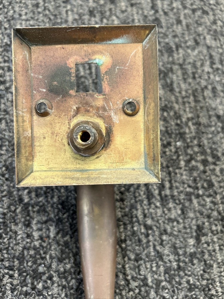 Vintage SOLID BRASS Large EXTERIOR FRONT DOOR PULL HANDLE 8 7/8”