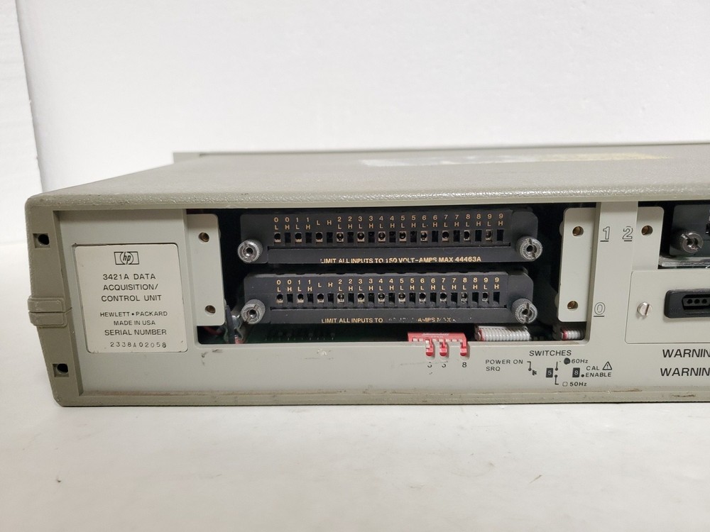 Vintage HP Hewlett Packard 3421A Data Acquisition Control Unit - Powers On *READ