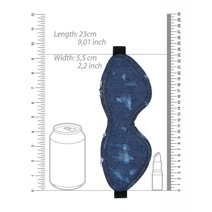 Shots Denim Eye Mask Blue