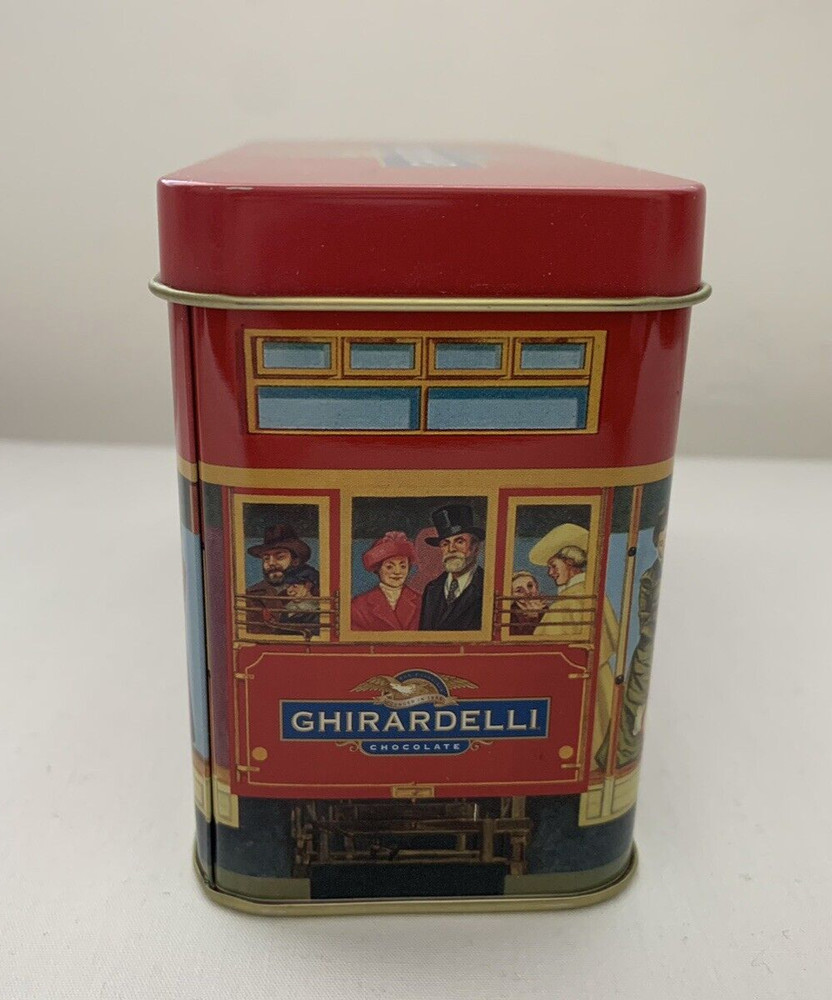 Ghirardelli Chocolate Tin San Francisco Cable Car Trolley (empty)