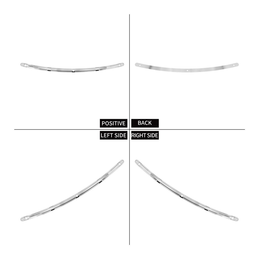 Chrome Fairing Windshield Windscreen Trim For Harley Electra Street Glide 96-13