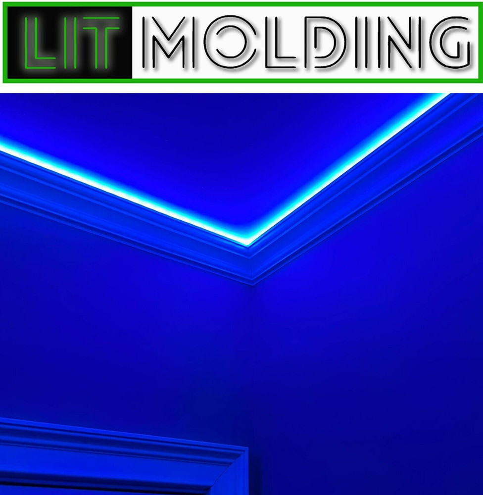 LED Indirect lighting Crown Molding, Music sync, Alexa, Google, & remote control