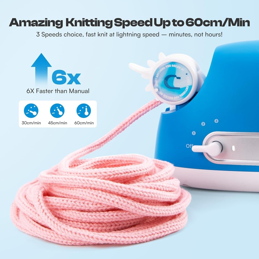 Caydo Automatic 3 Speed iCord Knitter