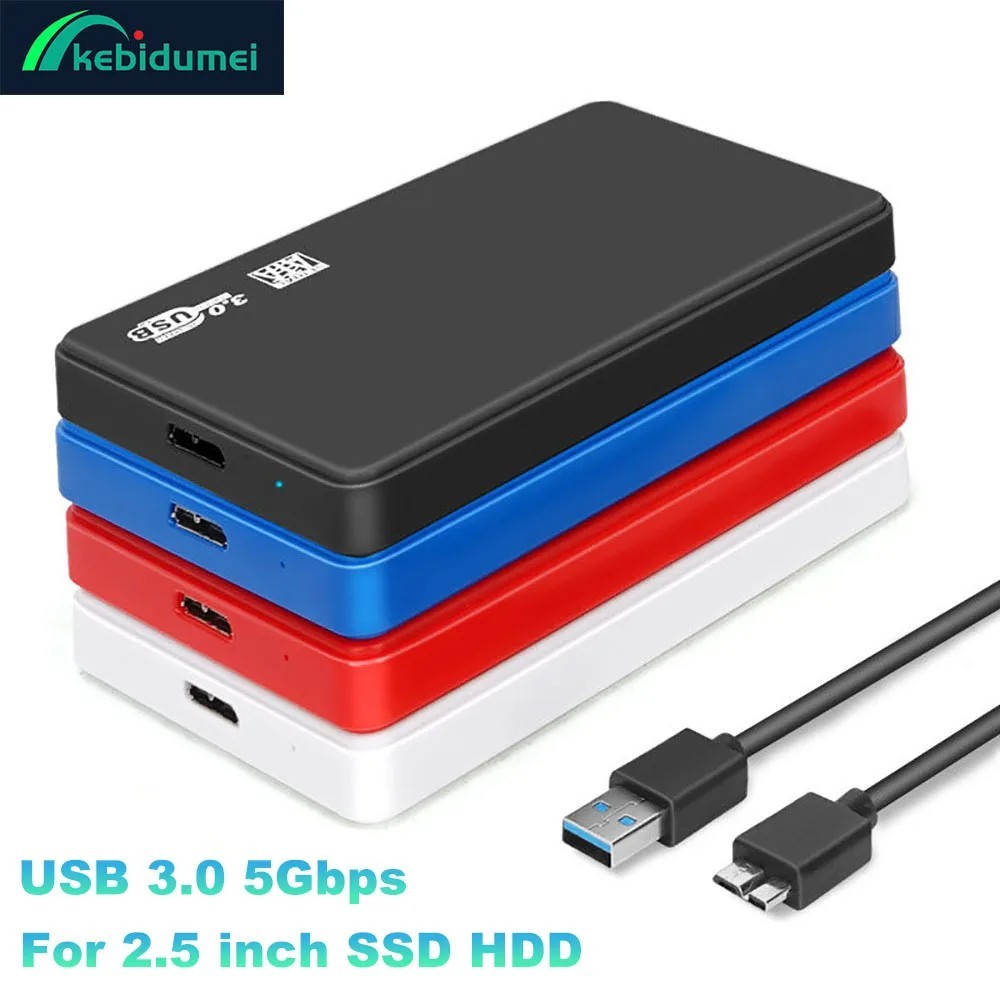 USB 3.0 2TB SATA SSD External Hard Drive Portable Desktop Mobile Hard Disk Case