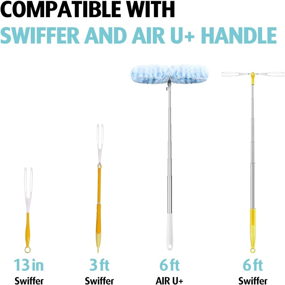 20 Refills for Swiffer Duster, Extendable Handle