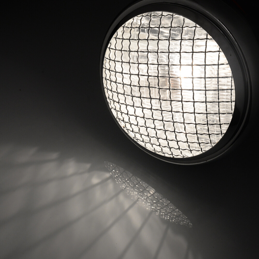 6.5" Side Mount Motorcycle Headlight Spotlight Grill Black Shell Clear