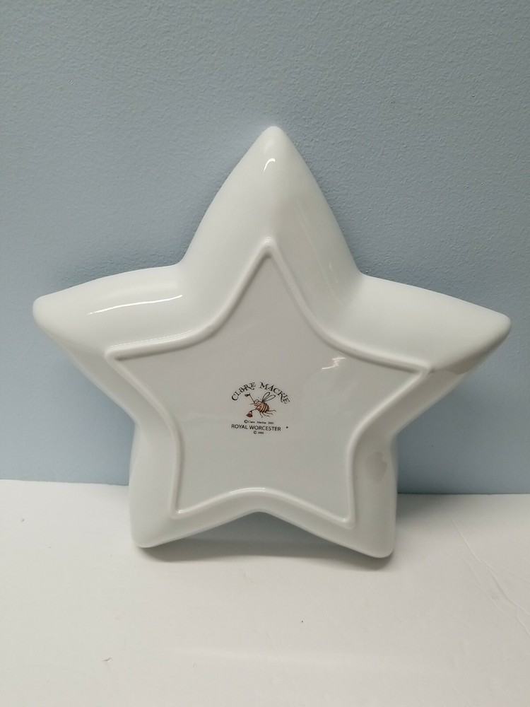Star Shape Dish Christmas Themed 2005 Royal Worcester