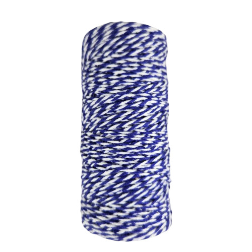 Blue & White Striped String Thread Spool Roll