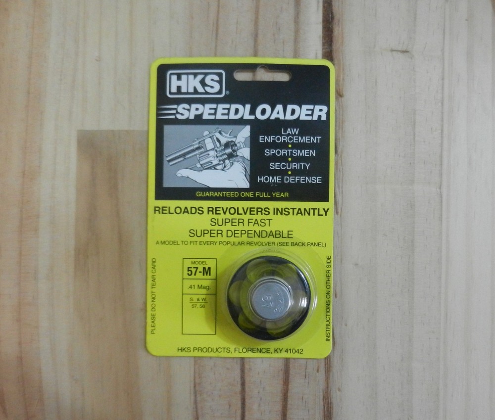 New;  HKS Speedloader;  Model 57-M;  6 Shot;  41 Magnum;  Fast & Dependable