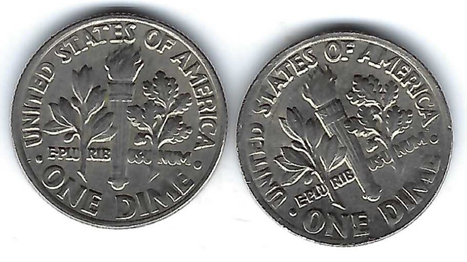 1985-D+P Roosevelt 10 Cent Dimes Coins!