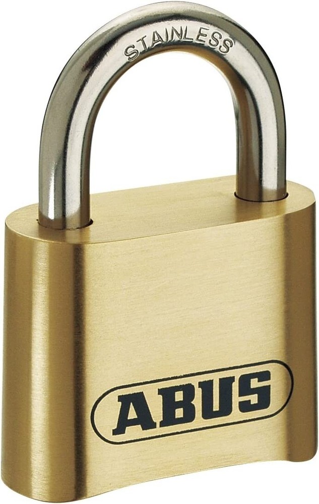 ABUS 185IB/50 Solid Brass Combination Padlock - Stainless Steel Shackle