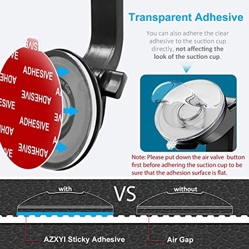 Very High Bond Sticky Adhesive, 6 Pack Dashboard Pad Mounting Disk Adhesive
