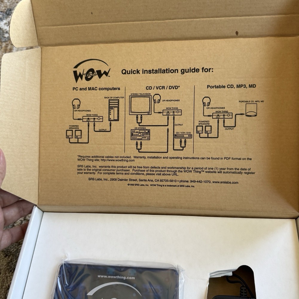 SRS Labs Wow Thing Trubass Audio Processor Never Used New Open Box Windows Mac