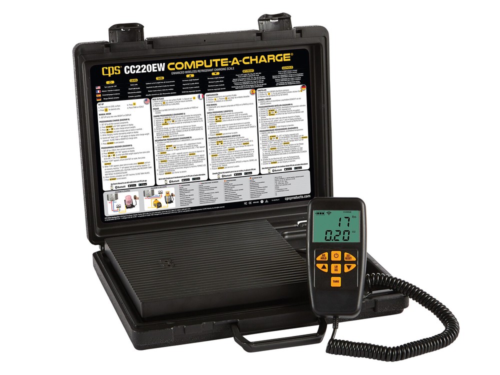 CPS CC220EW Compute-A-Charge Enhanced Wireless Refrigerant Charging Scale