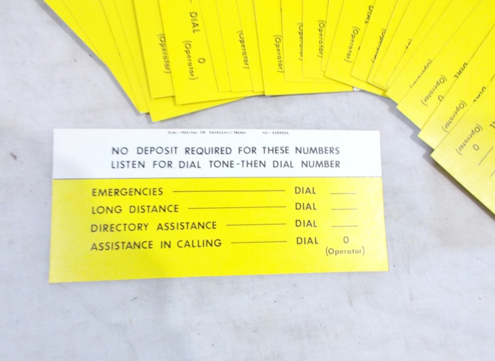 25 Single Slot Direction Cards - Prepay - Coin First