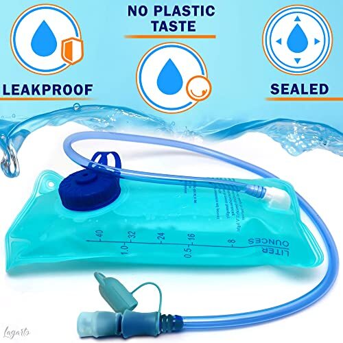 1L Hydration Bladder Backpack for Hiking Reusable Camping Water Container