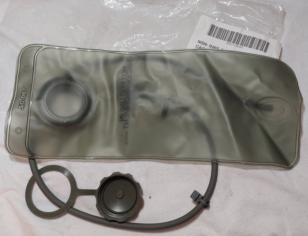 Mil-Spec 100oz Replacement Bladder for Hydration Pack Tube Mouthpiece Screw Cap