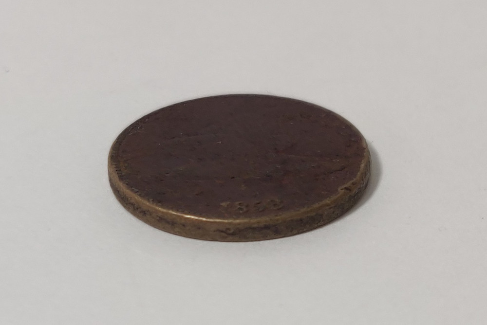 1858 FLYING EAGLE CENT TONE DAMAGE