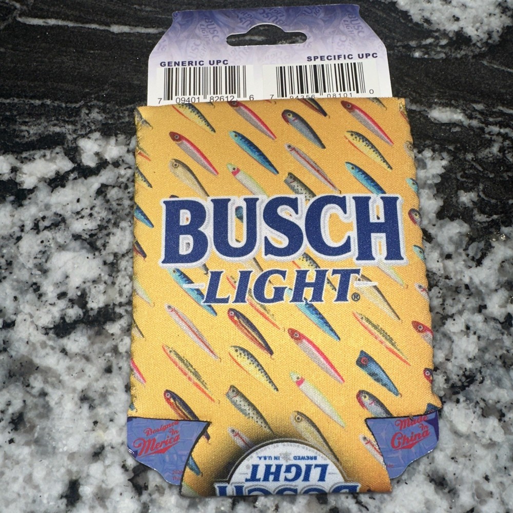 Busch Light Fish Fish Fish Can Cooler Koozie