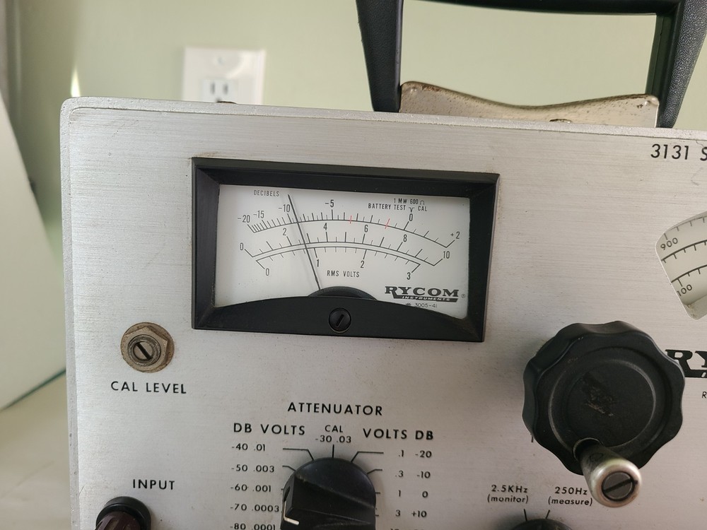 Rycom Instruments 3131 Selective Level Meter, Powers Up, AS IS UNTESTED