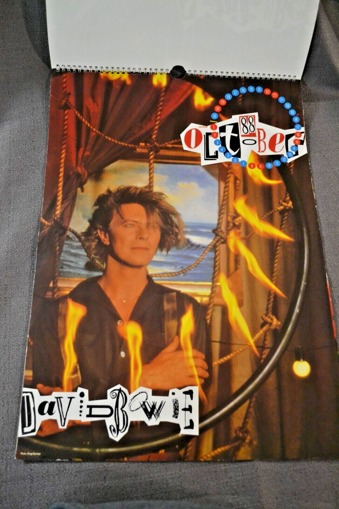 Vintage David Bowie 1988 Calendar EUC HTF