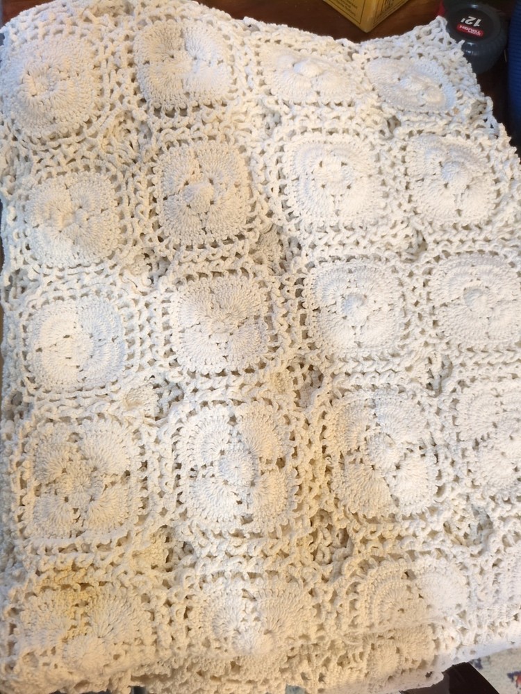 Hand Crocheted Couch Cover/Throw/Blanket 85*57