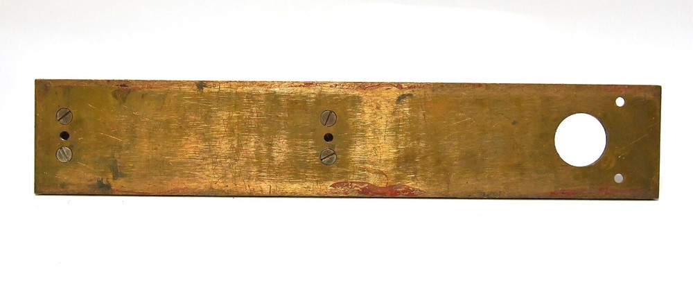 VINTAGE LARGE INDUSTRIAL BRASS DOOR PULL HANDLE