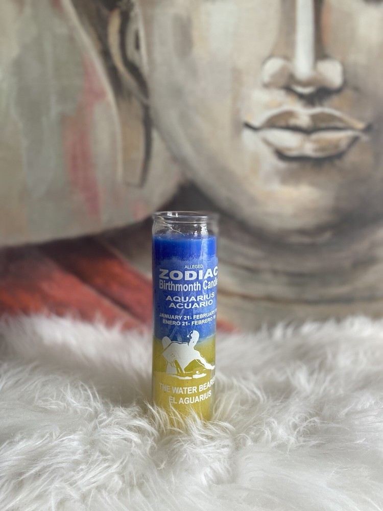 Aquarius  zodiac candle