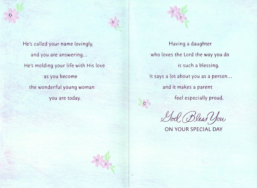Congratulations Special Daughter Confirmation Confirmed Theme Hallmark Card
