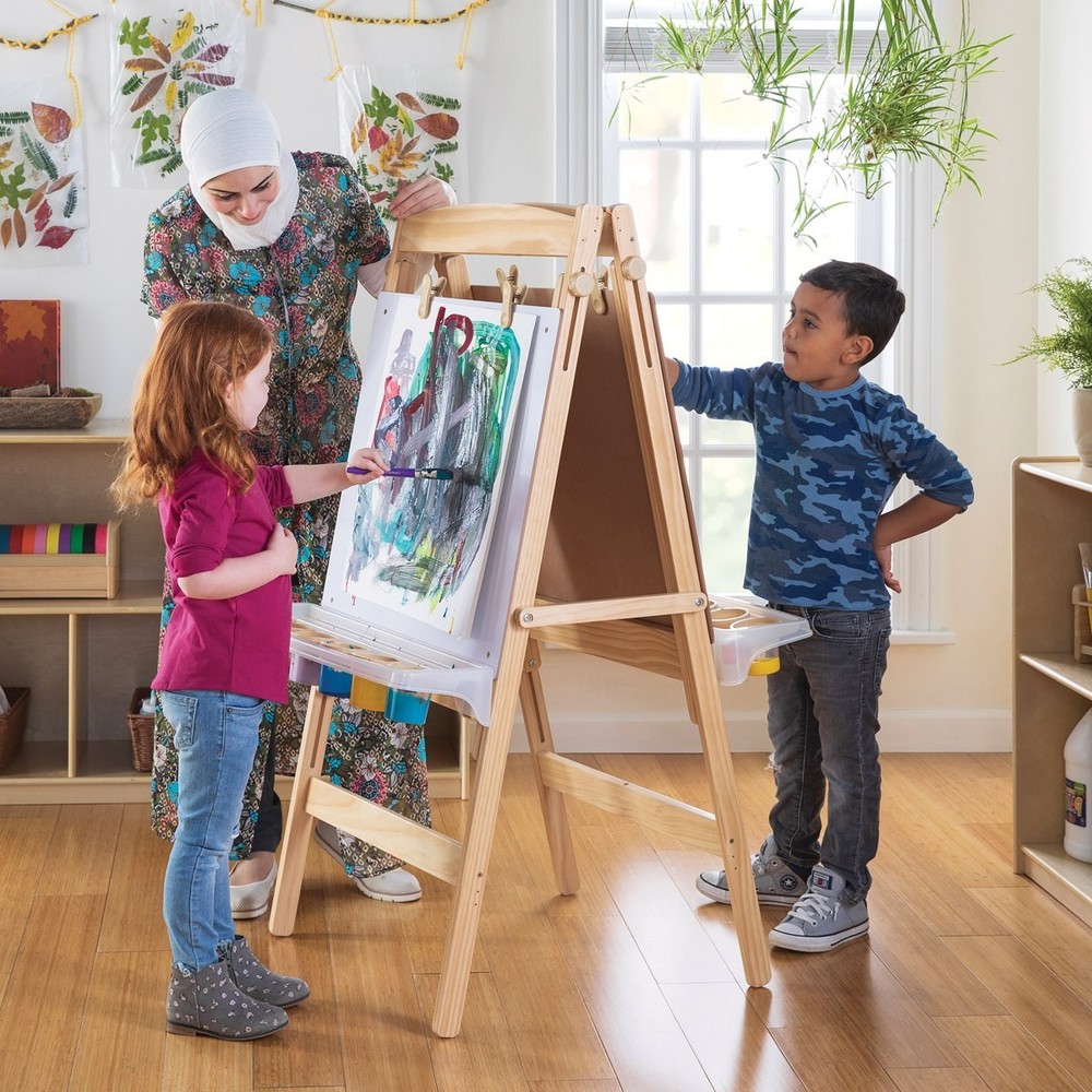 Kaplan Early Learning 2-Sided Adjustable Easel