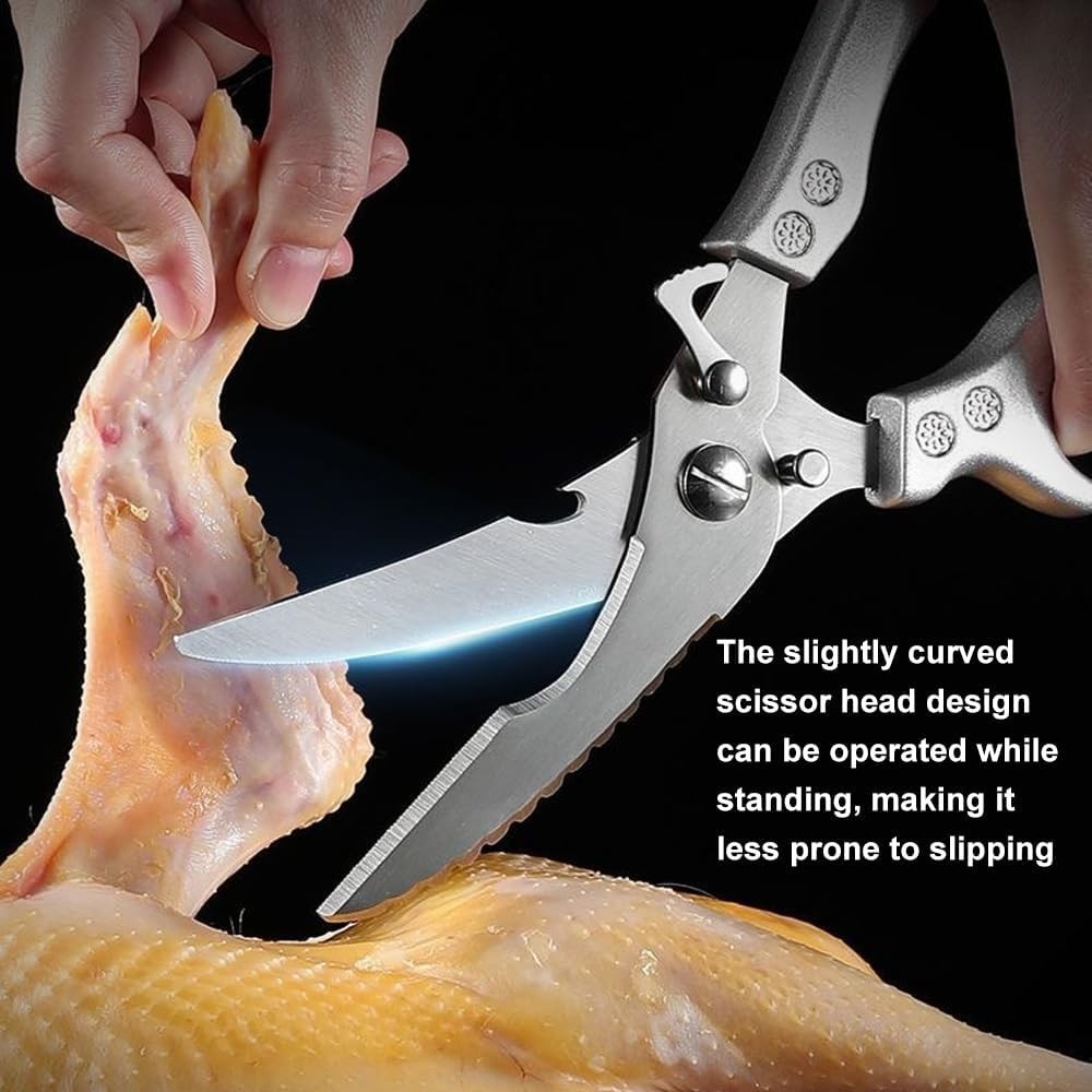 Poultry Shears Heavy Duty, Multi-functional Kitchen Shears, with Anti-Slip Handl