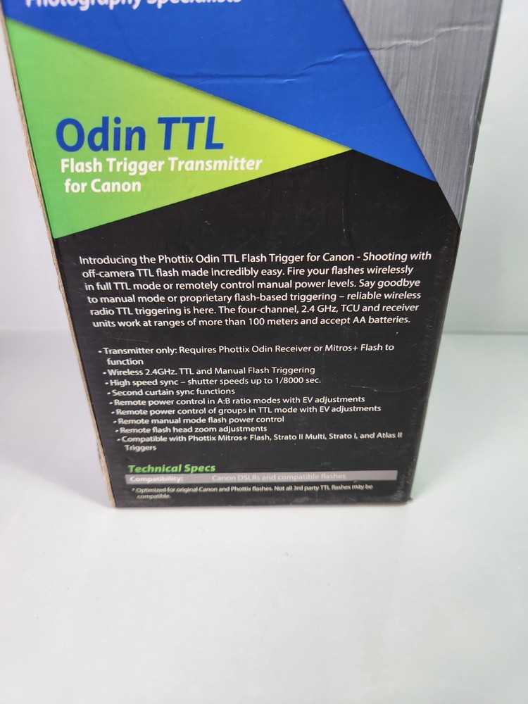 Phottix Odin TTL Flash Trigger Transmitter for Canon
