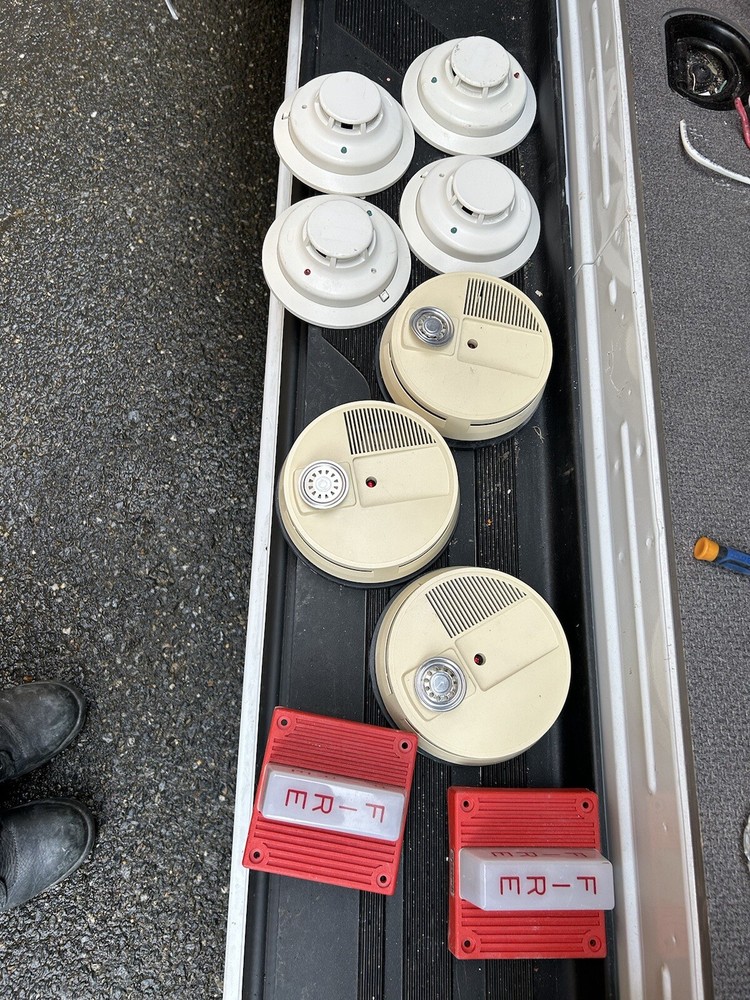 Lot Of (9) Fire Alarm Devices