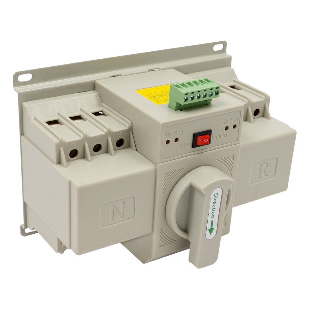 Dual Power Automatic Transfer Switch Self Cast ATS CB Level 63A 3P AC 110V USA