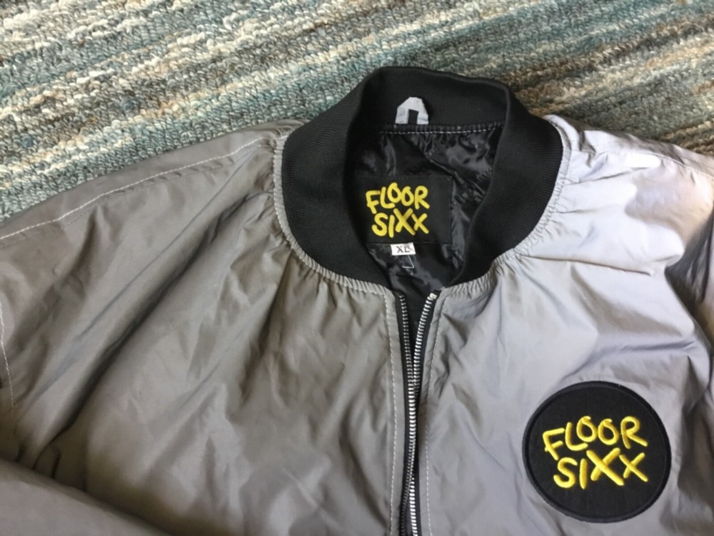 Floor sixx Reflective Bomber Jacket - XL - See pics