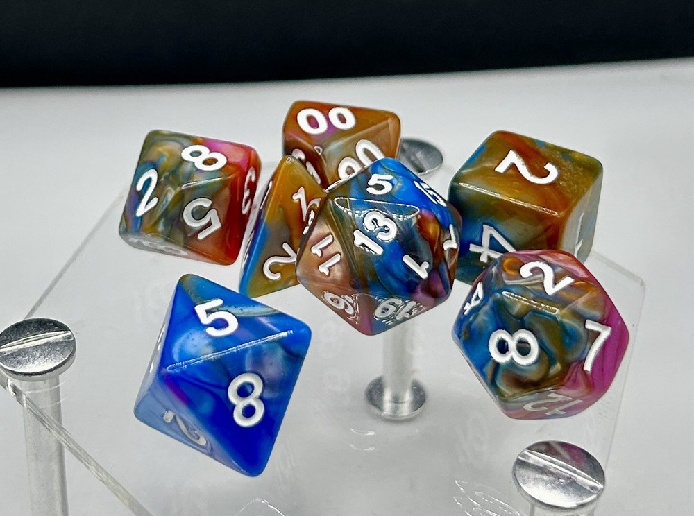 Sirius Acererak's D&D : Gold polyhedral dice Set D6